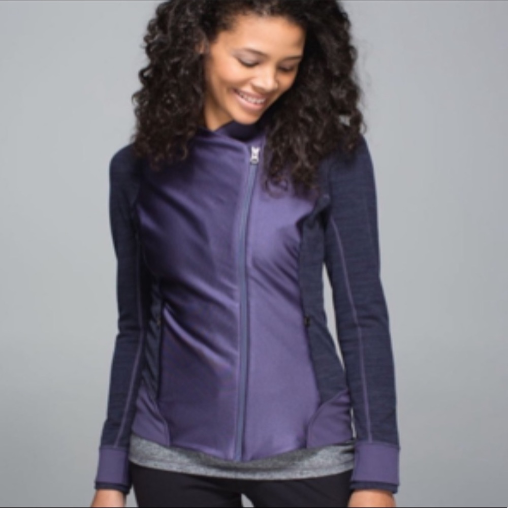 Lululemon Purple Asymmetrical Zip Jacket